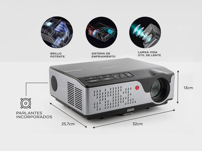Proyector Gadnic Starpro 7000 Lúmenes HDMI x2 USB VGA - 5