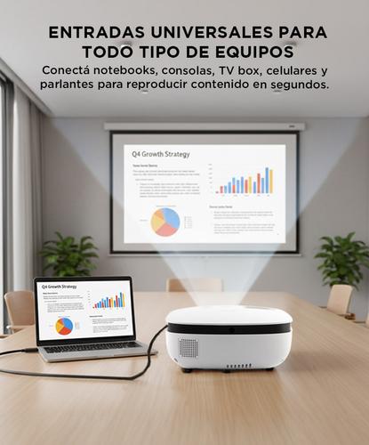Proyector Gadnic Unique 2500 Lúmenes HDMI USB AV Full HD - 2