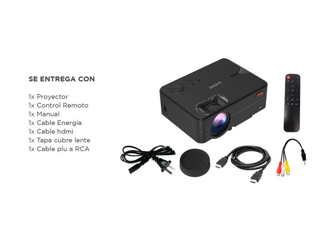 Proyector Gadnic Ultra Led 2000 Lúmenes Wifi HDMI USB VGA - 6