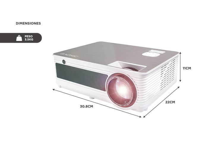 Proyector Gadnic Pro View 5000 Lúmenes HDMI x 2 VGA USB - 5