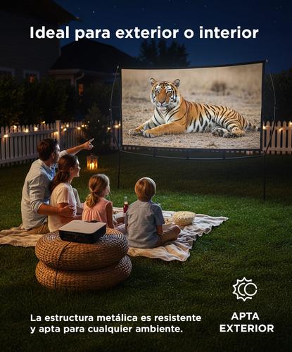 Pantalla de Proyector Gadnic con Soporte Plegable Portátil de 100 pulgadas - 2