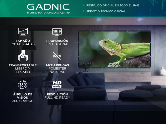 Pantalla de Proyector Gadnic 120 Portátil Visión 360 - 1