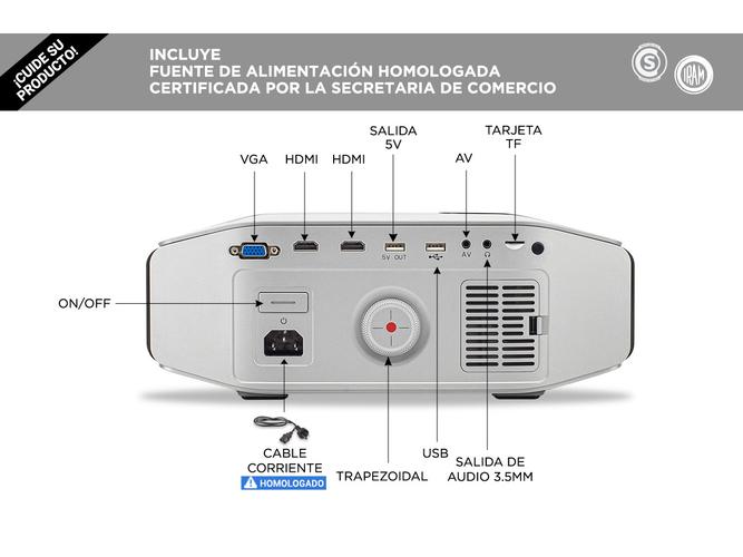 Proyector Gadnic VP900 HDMI 200