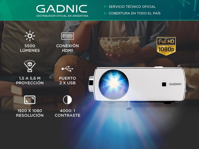 Proyector Bluetooth Gadnic VP250 5500 Lumens - 1