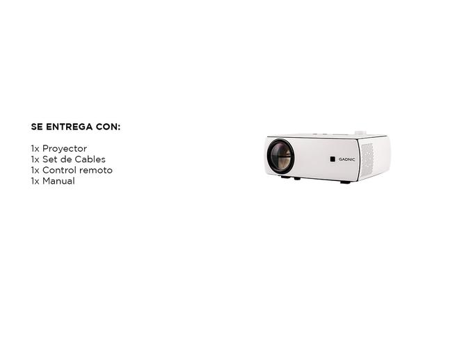 Proyector Bluetooth Gadnic VP250 5500 Lumens - 6