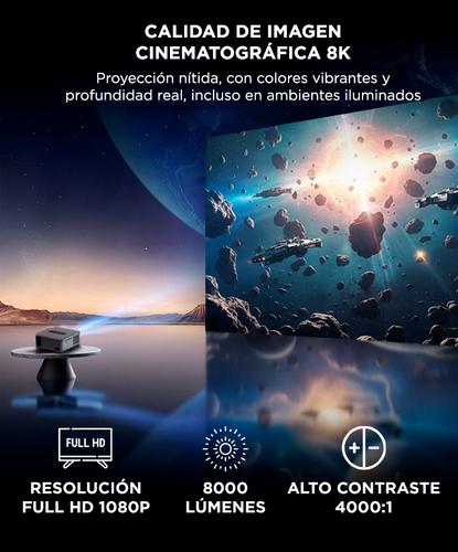 Proyector Gadnic 8000 Lumenes Sonido Envolvente - 2