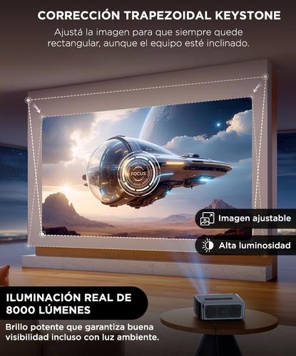 Proyector Gadnic 8000 Lumenes Sonido Envolvente - 3