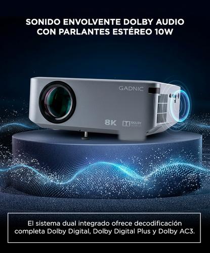 Proyector Gadnic 8000 Lumenes Sonido Envolvente - 5