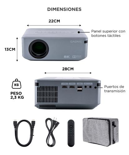 Proyector Gadnic 8000 Lumenes Sonido Envolvente - 6