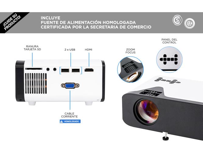 Proyector Gadnic Mini 4k 5000 Lumens Usado - 2