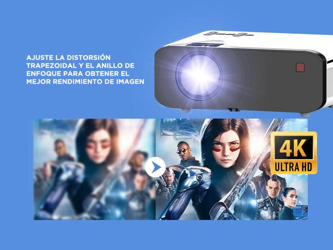 Proyector Gadnic Mini 4k 5000 Lumens Usado - 3
