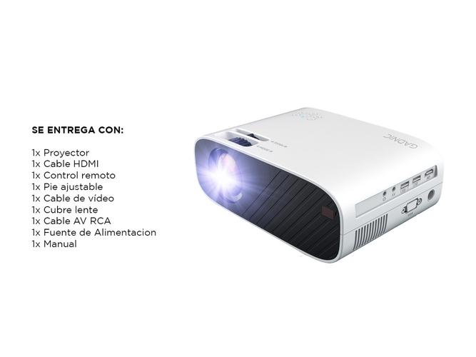 Proyector Portátil Gadnic 1080P Full HD 5500 Lúmenes HDMI - 6