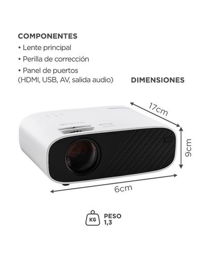 Proyector Portátil Gadnic 1080P Full HD HDMI Outlet - 5