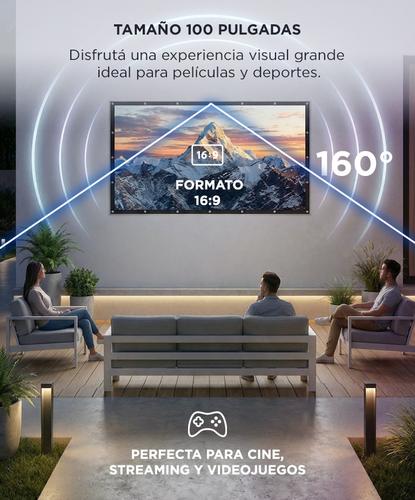 Pantalla Proyector Gadnic 100 Pulgadas Anti Luz Adhesiva Formato 169 - 3