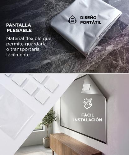 Pantalla Proyector Gadnic 100 Pulgadas Anti Luz Adhesiva Formato 169 - 4
