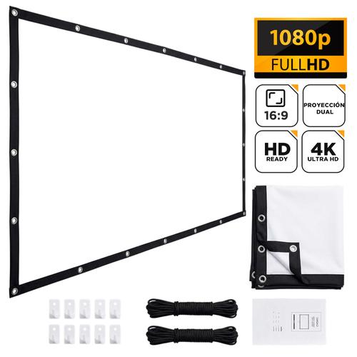 Pantalla Proyector Gadnic 120 Pulgadas Portátil Formato 169 - 0