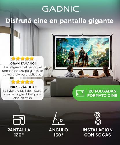 Pantalla Proyector Gadnic 120 Pulgadas Portátil Formato 169 - 1
