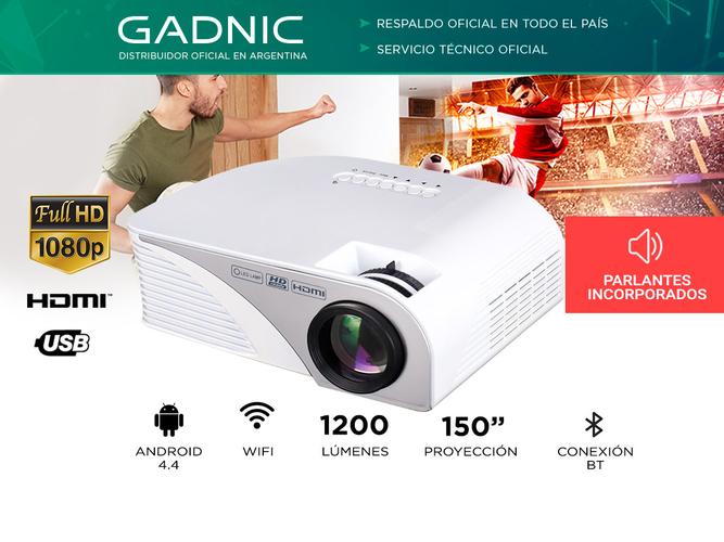 Mini Proyector Gadnic Optimus WiFi 1200 Lúmenes Portátil HDMI VGA  - 1