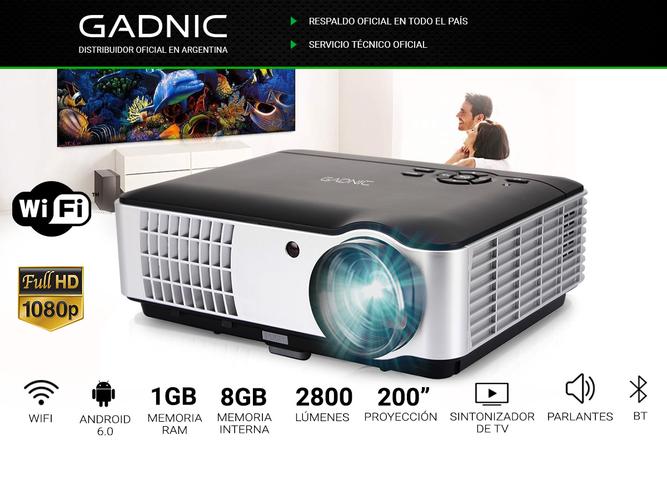 Proyector Gadnic Panoramic 2800 Lúmenes Wifi - 1