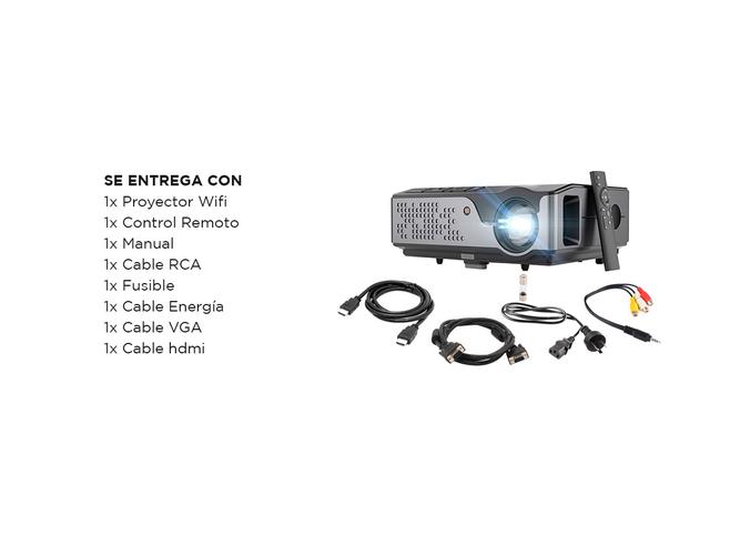Proyector Gadnic Starpro WiFi 7000 Lúmenes HDMI x2 USB VGA - 6