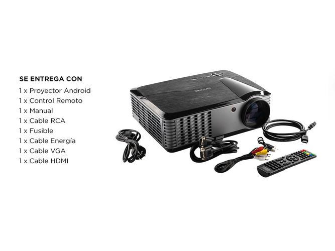 Proyector Gadnic Ultra View WiFi 6000 Lúmenes Android HDMI USB VGA - 6