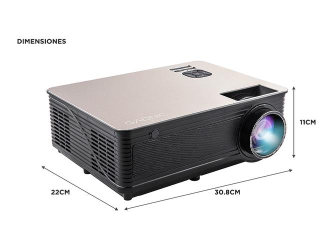 Proyector Gadnic Pro View Gold Edition 5000 Lúmenes Android WiFi Bluetooth - 5