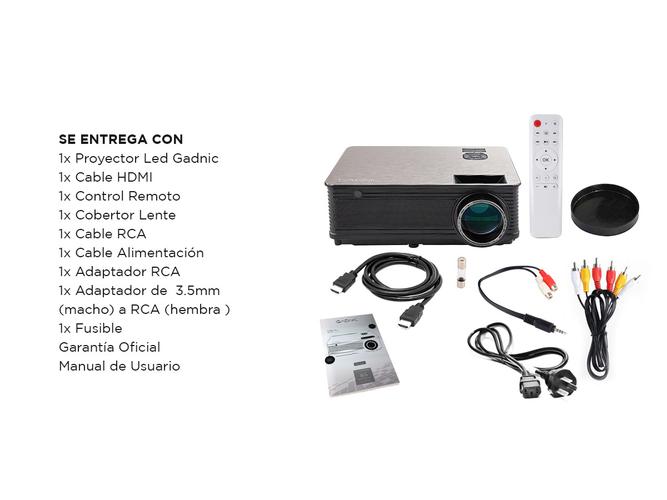 Proyector Gadnic Pro View Gold Edition 5000 Lúmenes Android WiFi Bluetooth - 6