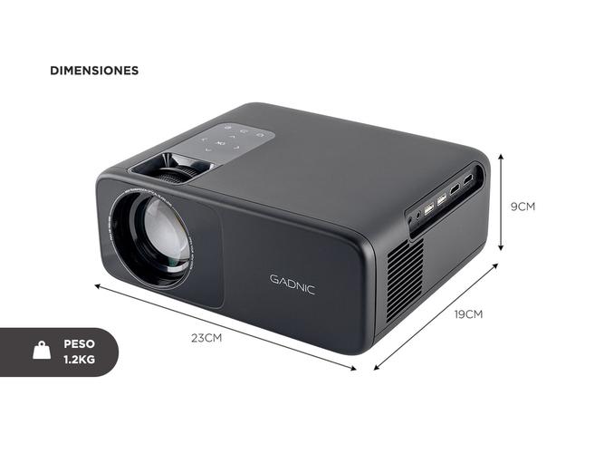 Proyector Gadnic 5000 Lumens Usb Hdmi - 5