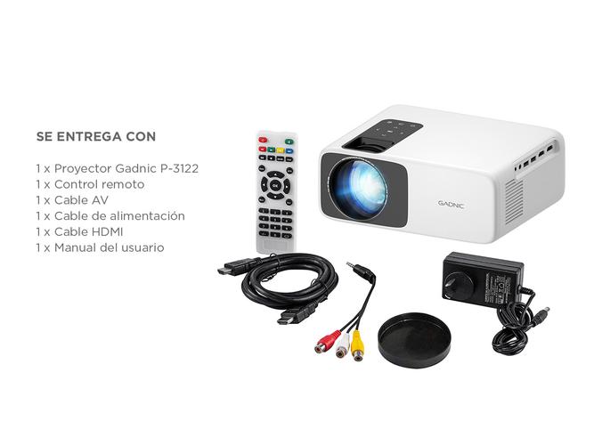 Proyector Gadnic 5000 Lumens Usb Hdmi - 6
