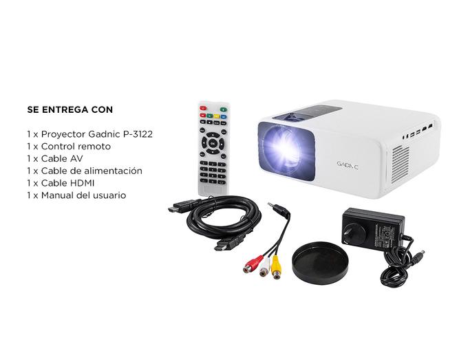 Proyector Gadnic 5000 Lumens Usb Hdmi Mirror  - 6