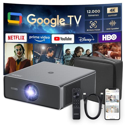 Proyector Gadnic C40 Inalámbrico 400 ANSI Dongle TV Auto Keystone  AutoFocus WiFi BT - 0