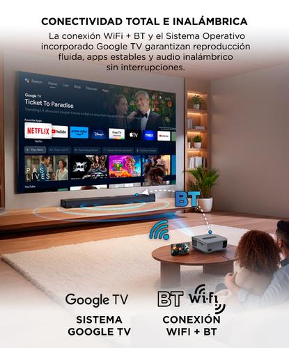 Proyector Gadnic C40 Inalámbrico 400 ANSI Dongle TV Auto Keystone  AutoFocus WiFi BT - 4