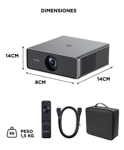 Proyector Gadnic C40 Inalámbrico 400 ANSI Dongle TV Auto Keystone  AutoFocus WiFi BT - 6