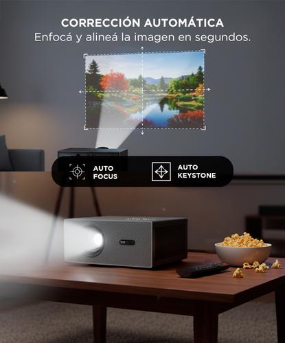 Proyector Gadnic C45 4K 12000 Lúmenes Android TV AutoFocus AutoKeystone Bolso Transportador HDMI 15mts - 2