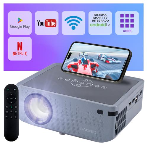 Proyector Gadnic Full HD 1080p LED 8000 Lúmenes WiFi Bluetooth - 0