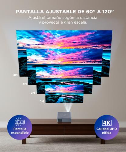 Proyector Gadnic Full HD 1080p LED 8000 Lúmenes WiFi Bluetooth - 4