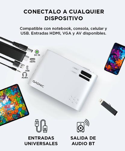 Proyector Full Hd WiFi Gadnic 5500 Lúmenes Portátil - 2