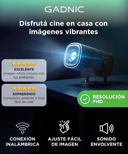 Proyector Gadnic Portátil FHD Android TV Screen Miroring 9000 lumenes - 1