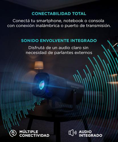 Proyector Gadnic Portátil FHD Android TV Screen Miroring 9000 lumenes - 4
