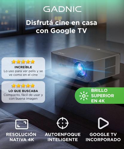 Proyector Gadnic 4K WiFi Bt 700 ANSI Google TV Auto Focus Auto Ajuste - 1
