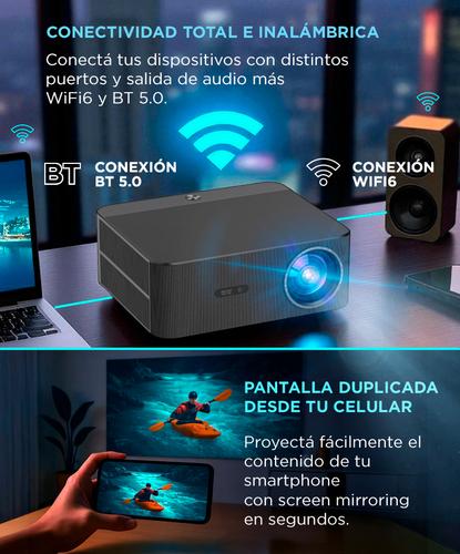 Proyector Gadnic 4K WiFi Bt 700 ANSI Google TV Auto Focus Auto Ajuste - 2