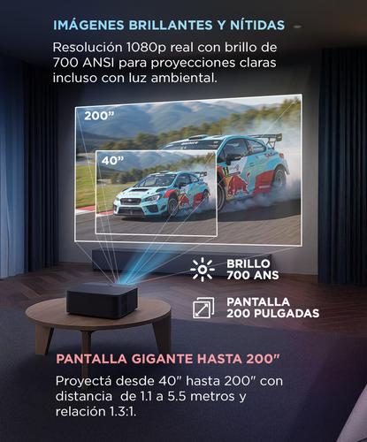 Proyector Gadnic 4K WiFi Bt 700 ANSI Google TV Auto Focus Auto Ajuste - 3