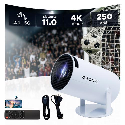 Proyector Gadnic HY300 Pro FHD 4500 Lumenes WiFi Bluetooth Android 11 HDMI USB - 0