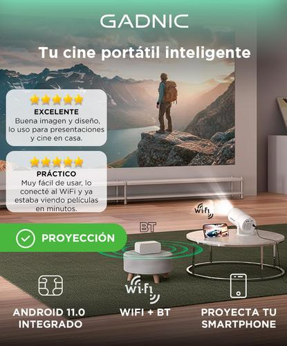 Proyector Gadnic HY300 Pro FHD 4500 Lumenes WiFi Bluetooth Android 11 HDMI USB - 1