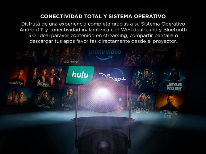 Proyector Gadnic Conexión Inalámbrica Portatil  9500lm HM-400 Pro - 3