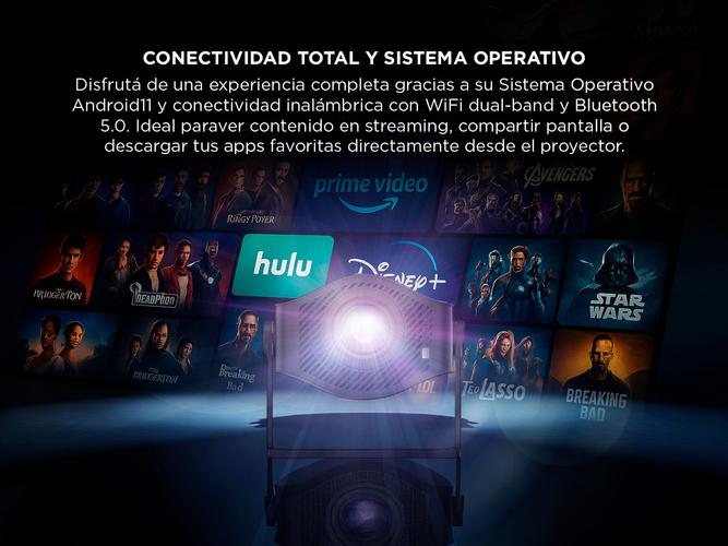 Proyector Gadnic Conexión Inalámbrica Portatil  9500lm HM-400 Pro - 3