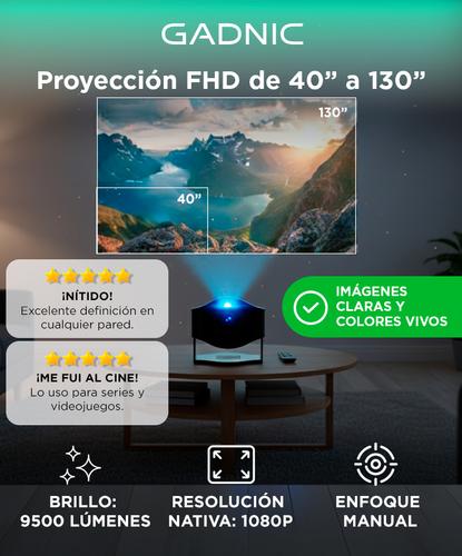 Proyector Gadnic Conexión Inalámbrica Portatil  9500lm HM-400 Pro - 1