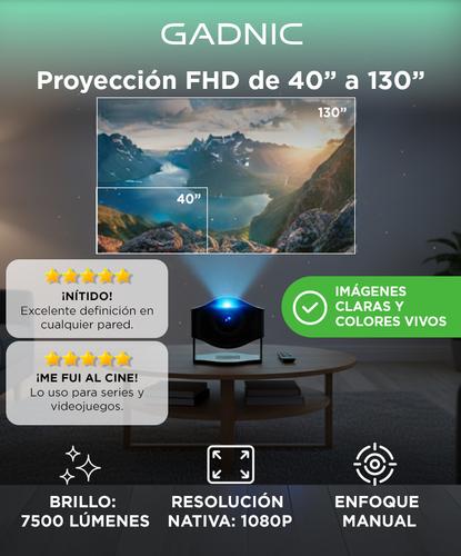 Proyector Gadnic Conexión Inalámbrica Portatil  9500lm HM-400 Pro Usado - 1