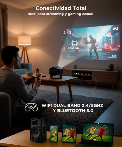 Proyector Gadnic Conexión Inalámbrica Portatil  9500lm HM-400 Pro - 2