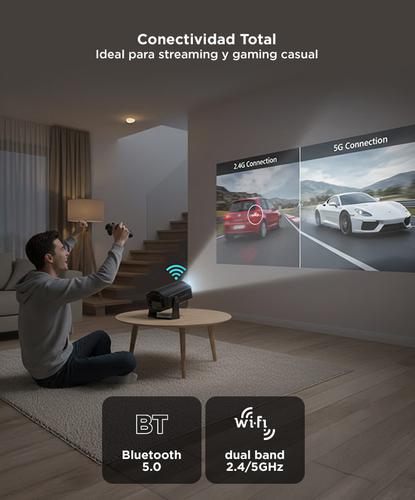 Proyector Gadnic Conexión Inalámbrica Portatil  9500lm HM-400 Pro - 2
